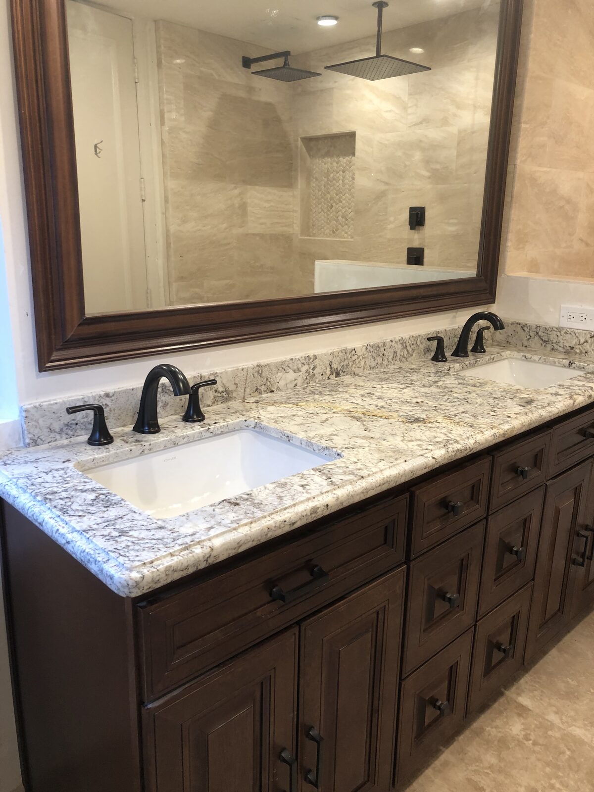 Bathroom remodel by Tobin Construction