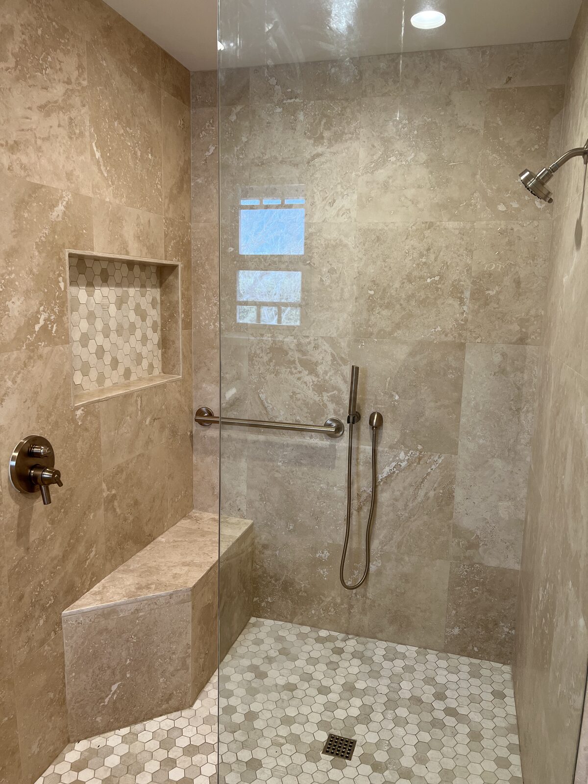 Bathroom remodel by Tobin Construction